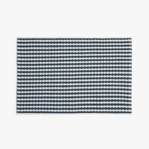 Parachute - Terry Check Tub Mat Cove - Parachute Blue